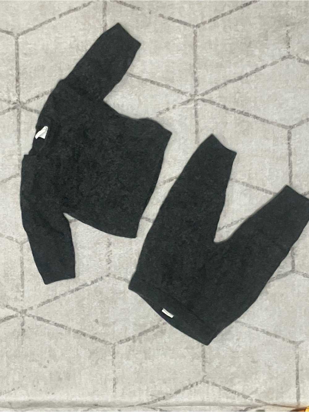 H&M 100% Cashmere Baby Set – 2–4M – Charcoal – Cozy Knit Set